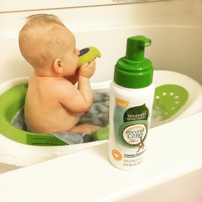 Baby bath tub routine seventh generation
